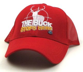 Red Buck Stops Here Cap