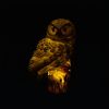 Vintage Owl Shaped Solar LED Light; Waterproof Garden Decorative Light For Outdoor Accessories