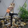 Vintage Owl Shaped Solar LED Light; Waterproof Garden Decorative Light For Outdoor Accessories