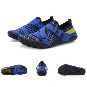 Fitness Yoga Outdoor Large Size Hiking Shoes (Option: A026 blue-40)