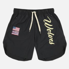 Casual Running Breathable Wicking Speed Bar Tide Men's Shorts (Option: Black-2XL)