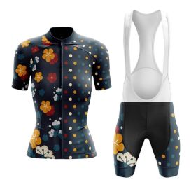 Summer Short-sleeved Cycling Jersey Suit Mountain Bike (Option: Top and suspender shorts-L)