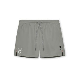 Muscle Workout Summer Sports Casual Basketball Men's Running Training Wear Shorts (Option: Light Carbon Gray-M)