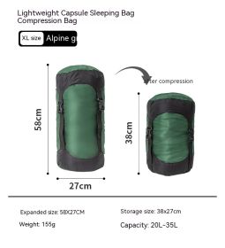 Down Compression Outdoor Storage Bag (Option: Alpine Green XL Code)