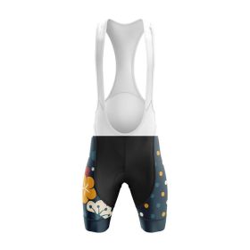 Summer Short-sleeved Cycling Jersey Suit Mountain Bike (Option: Suspender shorts-L)