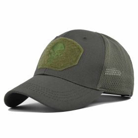1pc Breathable Tactical Baseball Cap; Multi-color Mesh Sun Hat With Skull Pattern; For Outdoor Hunting And Hiking (Color: Color #12)