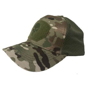 1pc Breathable Tactical Baseball Cap; Multi-color Mesh Sun Hat With Skull Pattern; For Outdoor Hunting And Hiking (Color: Color #8)