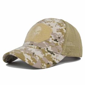 1pc Breathable Tactical Baseball Cap; Multi-color Mesh Sun Hat With Skull Pattern; For Outdoor Hunting And Hiking (Color: Color #9)