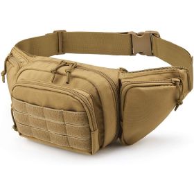 Tactical Waist Pack Nylon Bodypack Hiking Phone Pouch Outdoor Sports Army Military Hunting Climbing Camping Belt Cs Airsoft Bags (Color: Khaki)