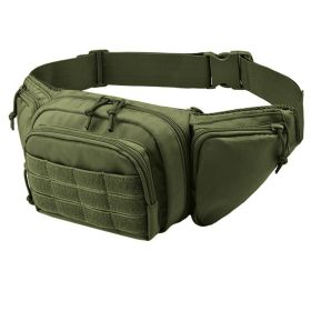 Tactical Waist Pack Nylon Bodypack Hiking Phone Pouch Outdoor Sports Army Military Hunting Climbing Camping Belt Cs Airsoft Bags (Color: Green)