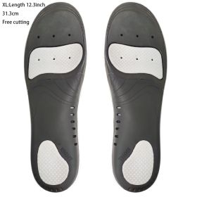 EVA Orthopedic Shoe Insole; X/O Leg Correction; Flat Arch Support Sports Insole (size: Black XL)