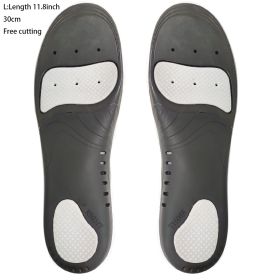 EVA Orthopedic Shoe Insole; X/O Leg Correction; Flat Arch Support Sports Insole (size: Black L)