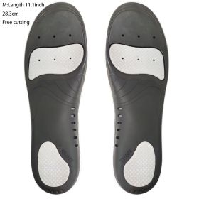 EVA Orthopedic Shoe Insole; X/O Leg Correction; Flat Arch Support Sports Insole (size: Black M)