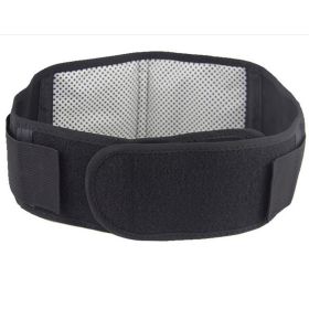 Tourmaline Self-Heating Magnetic Waist Protection Belt Lumbar Support For Arthritis Joint Pain (Color: Black)
