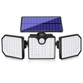 230 LED Ultra Bright Solar Wall Lights; Waterproof Rotatable Motion Sensor Light For Outdoor Porch Yard Wall (Color: White 1pc)