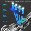 Big Strong Light LED Flashlight USB Rechargeable Tactical Hunting Flashlight Built-in Battery Flash Light