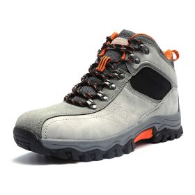 Waterproof Hiking Boots Men Autumn Winter Non-slip Lightweight Breathable Hiking Shoe Outdoor Trekking Hiking Shoes Hunting Shoe (Color: B2024-W)