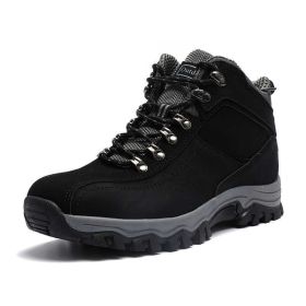 Waterproof Hiking Boots Men Autumn Winter Non-slip Lightweight Breathable Hiking Shoe Outdoor Trekking Hiking Shoes Hunting Shoe (Color: B2024-B)