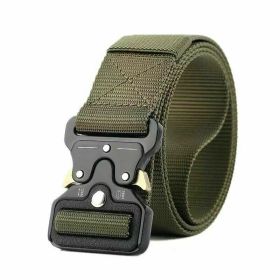 Hunting & Camping Heavy Duty Security Utility Nylon Belt (Color: Green)