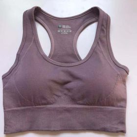 Womens High Waist Fitness Pants Suit For Abdomen And Buttocks (Option: Taro Purple Bra-L)