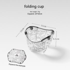 Outdoor Folding Bowls, Tableware, Portable Travel Plates (Option: 1Folding water cup)