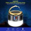 Solar Camp Lamp; Led Rechargeable Light Usb Camping Battery Powered Lantern For Tent Tourism