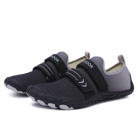 Fitness Yoga Outdoor Large Size Hiking Shoes (Option: A05 black-37)