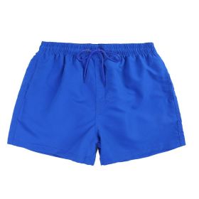 Men's Beach Quick Dry Three Points Casual Loose Surf Pants (Option: Blue-2XL)