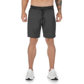 New Muscle Workout Brothers Fitness Shorts Fitness Sports Running Breathable Slim Fit (Option: Black Without LOGO-XXL)