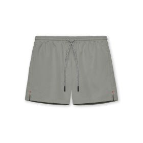 Muscle Workout Summer Sports Casual Basketball Men's Running Training Wear Shorts (Option: Light Plate Light Carbon Gray-XXXL)