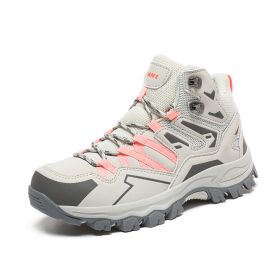 Hiking Same High-top Outdoor Shoes Sneaker (Option: Pink-44)