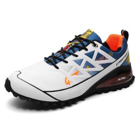 Men's Outdoor Off-road Running Shoes Air Cushion Mountaineering (Option: Ice Blue-41)