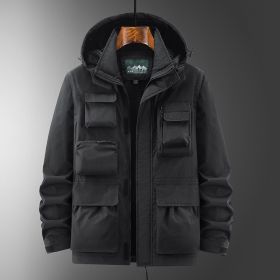 Outdoor Shell Jacket Overalls Jacket (Option: Black-L)